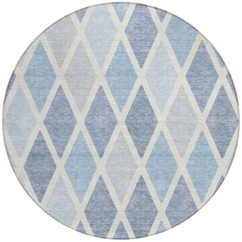 HomeRoots Geometric Transitional Rectangle Outdoor Rug