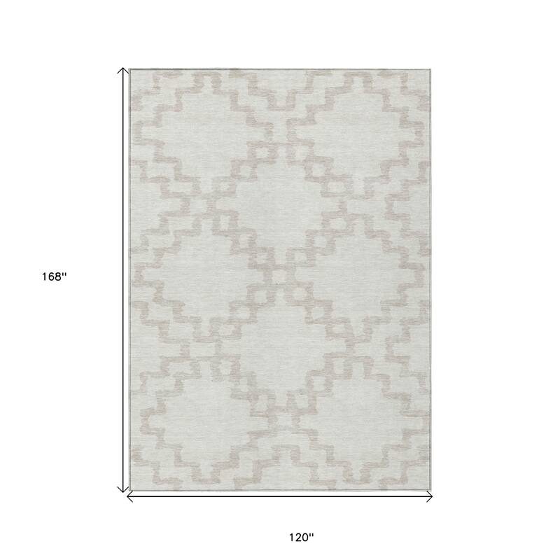 HomeRoots Geometric Transitional Rectangle Outdoor Rug