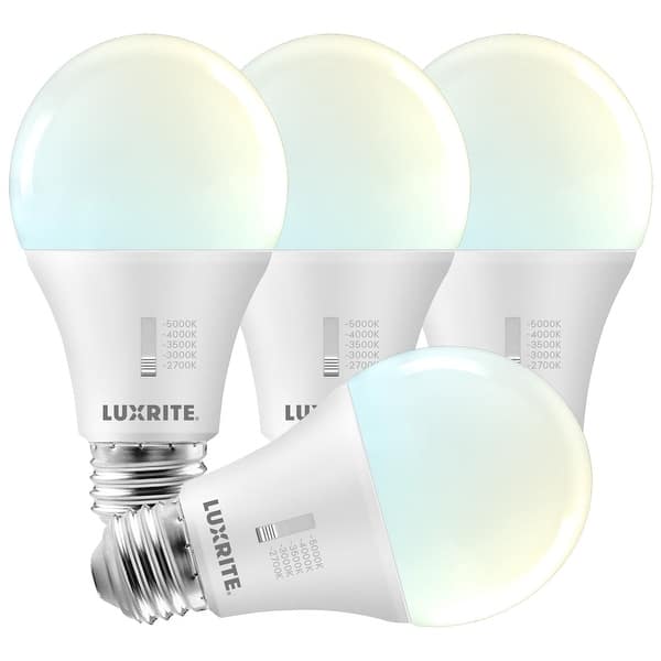 75W A19 Incandescent Light Bulbs – Clear, E26 Base, Dimmable, Soft White, 6-Pack For Sconces, Vanity, Pendant & More