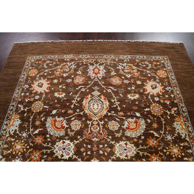 Traditional Vegetable Dye Ziegler Oriental Wool Area Rug Hand-knotted - 8'2" x 9'9"