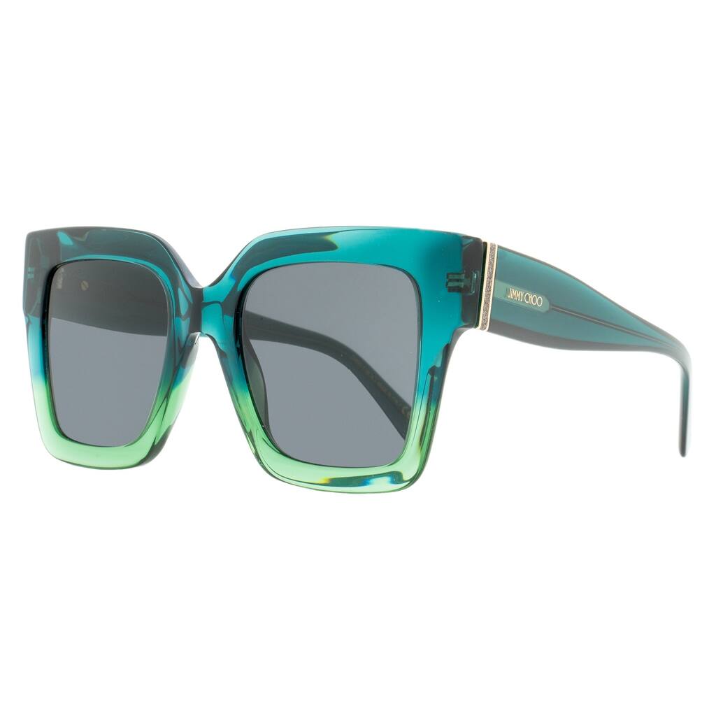 Jimmy Choo Aqua Blue Sunglasses JIMMY CHOO Cindy Aqua Azure Silver Mirrored Metal Cat Eye  main image 2