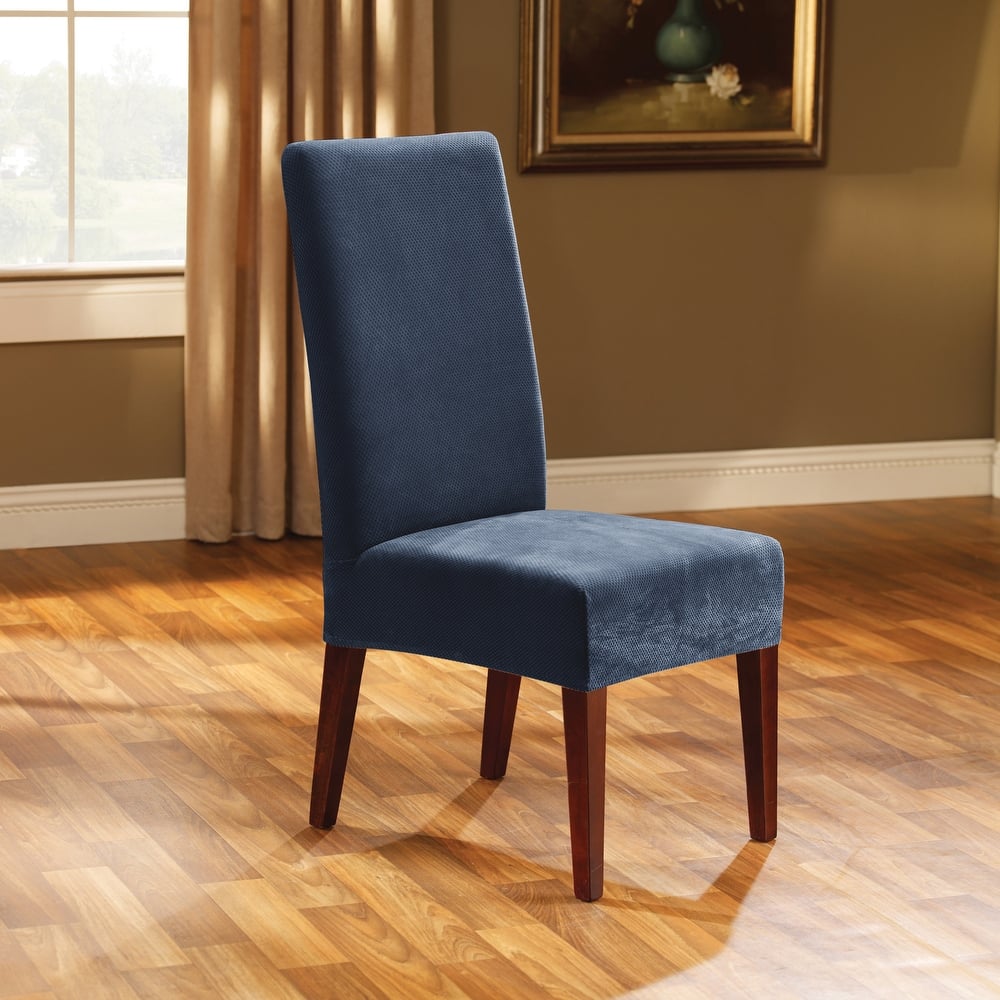SureFit Stretch Pique Short Dining Chair Slipcover