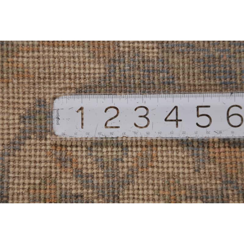 Hand Knotted Oriental 100% Wool Carpet Transitional All-Over Navy Blue & Blues Oushak Area Rug - 10' 0'' X 8' 2''