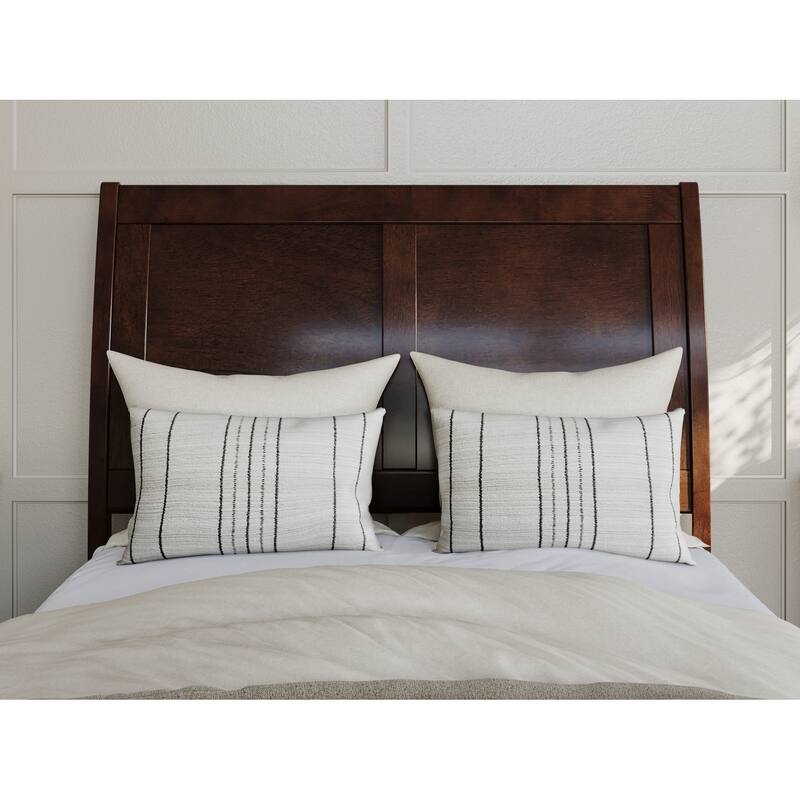 Portland Solid Wood Foundation Bed with Matching Footboard