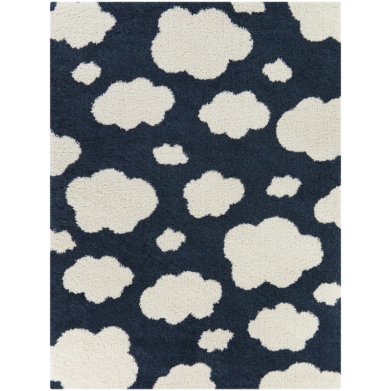 Mod-Tod Clouds Kids Shag Area Rug