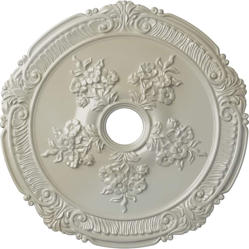 26"OD x 3 3/4"ID x 1 1/2"P Attica with Rose Ceiling Medallion