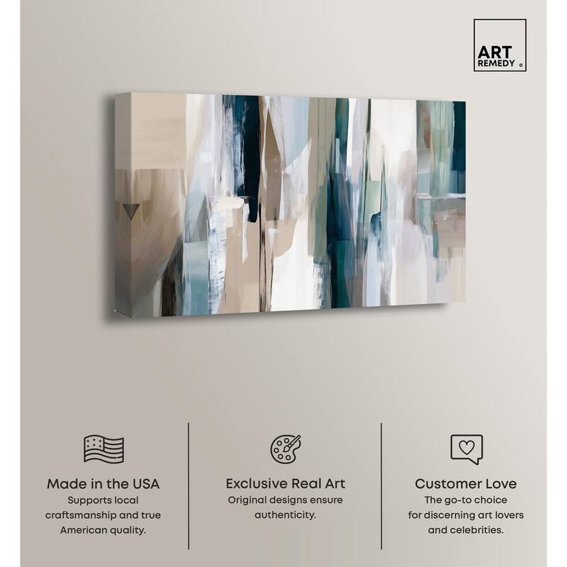 Color Columns Canvas by Art Remedy, Gallery Wrapped