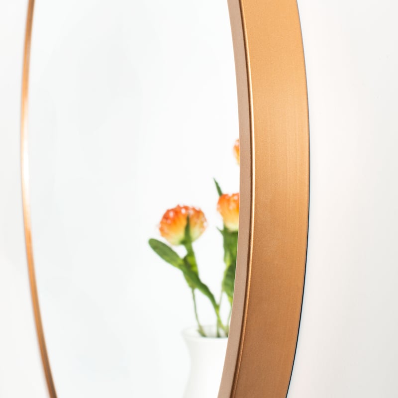 SAFAVIEH Eason 30-inch Round Mirror - 30" W x 1.5" L x 30" H