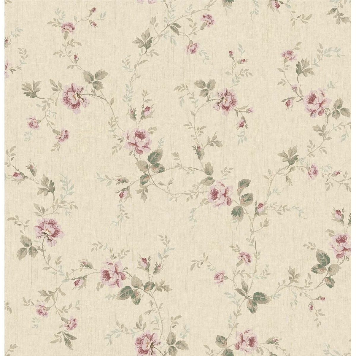 Seabrook Designs Reiter Floral Vine Unpasted Wallpaper