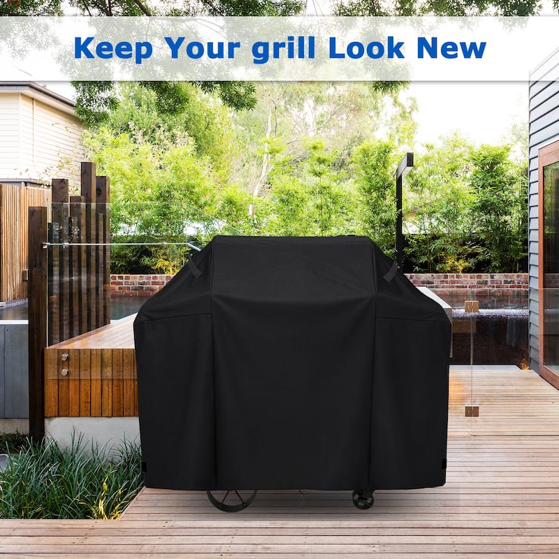 Heavy Duty BBQ Gas Grill Cover Waterproof UV Fade Resistant - 55"x 30"x 47"