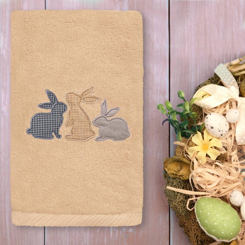 Authentic Hotel and Spa Bunny Row - Embroidered Luxury 100% Turkish Cotton Hand Towel