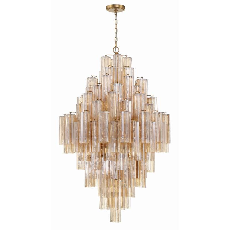 Crystorama Lighting Group ADD-319-AM Addis 20 Light 31" Wide Crystal