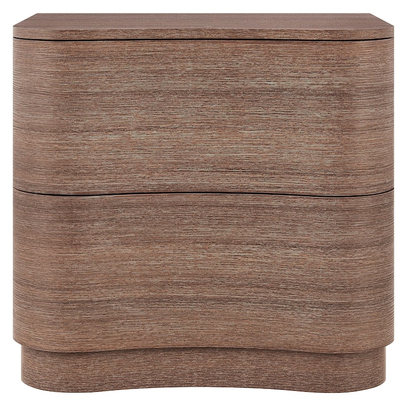 Mirae 2-Drawer Curved Nightstand