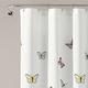 preview thumbnail 6 of 9, Lush Decor Flutter Butterfly Shower Curtain