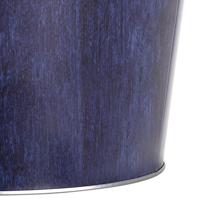 American Art Decor Decorative Metal Trash Can Garbage Bin Waste Basket