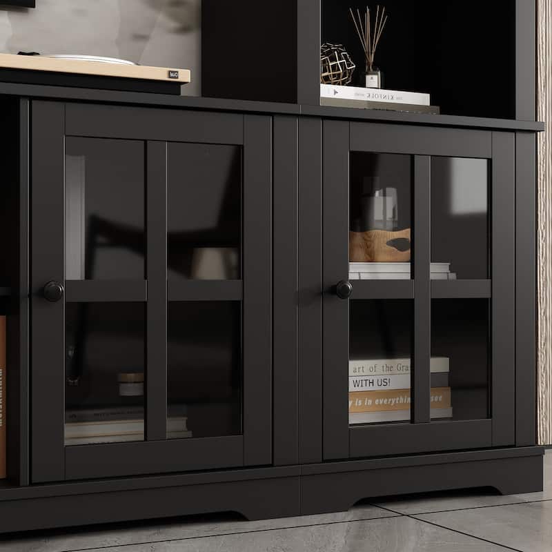 Wall Unit Entertainment Center Bookshelves TV Stand Display End Tables