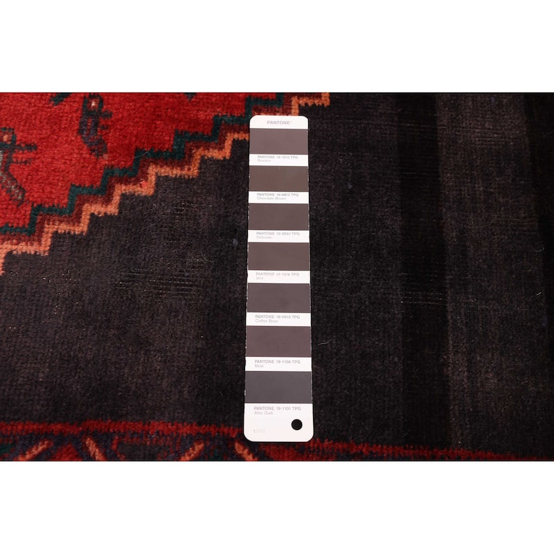 ECARPETGALLERY Hand-knotted Konya Anatolian Black, Red Wool Rug - 4'8 x 12'10