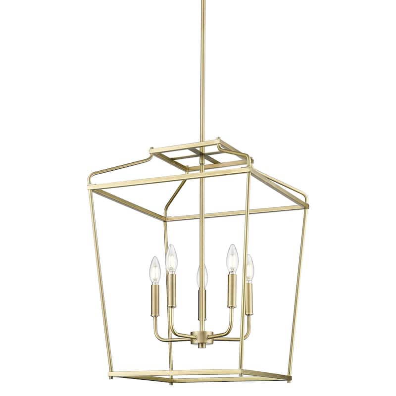 Millennium Lighting 19005 Nellita 5 Light 18" Wide Pendant - Vintage Brass