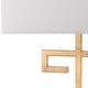preview thumbnail 9 of 7, SAFAVIEH Lighting 24-inch Gold Greek Key Table Lamp (Set of 2)