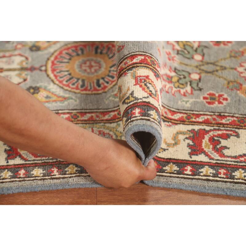 Floral Kazak Runner Rug Hand-Knotted Wool Carpet - 2'2" x 5'7"