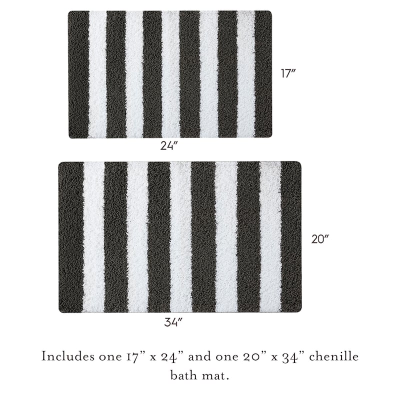Laura Ashley Eden Stripe Bath Mat