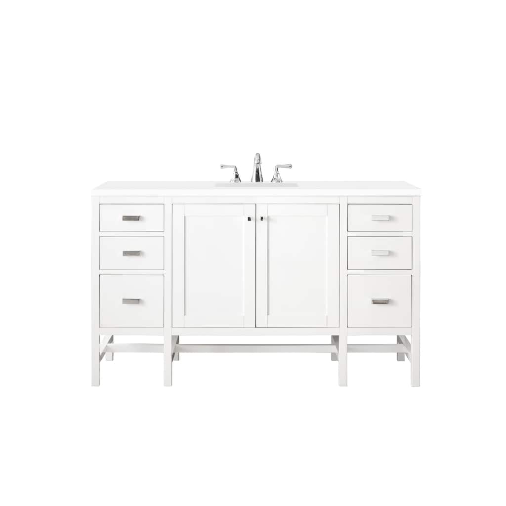 James Martin Vanities E444-V60S-3WZ Addison 60" Free Standing Single