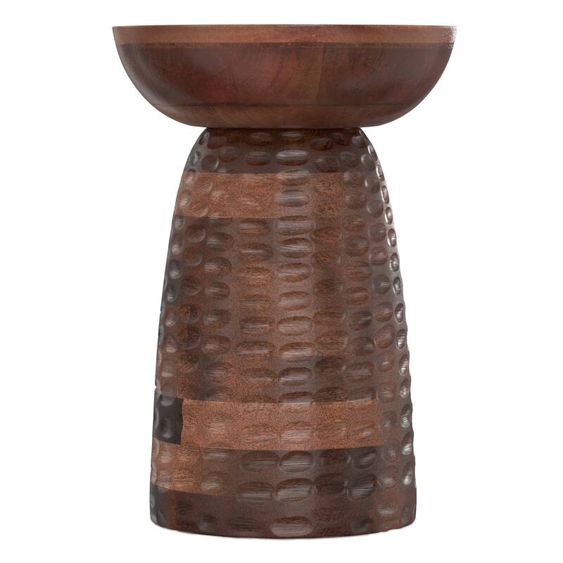 WYNDENHALL Willis 13" Wide Solid Wood Contemporary Accent Table & Fully Assembled - 12.6" D x 12.6" W x 17.7" H