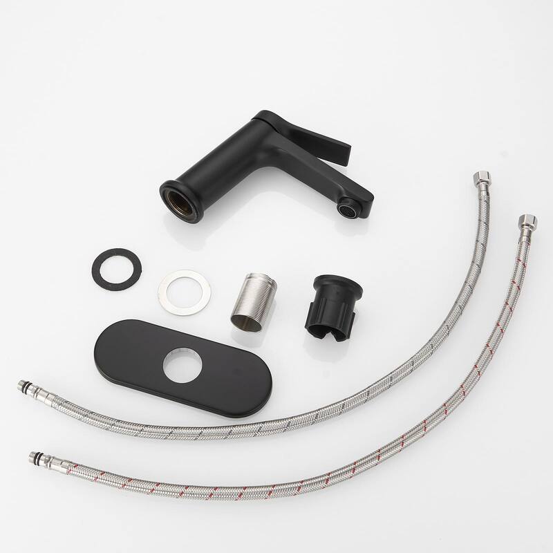 WIZ Matte Black Bathroom Sink Faucet