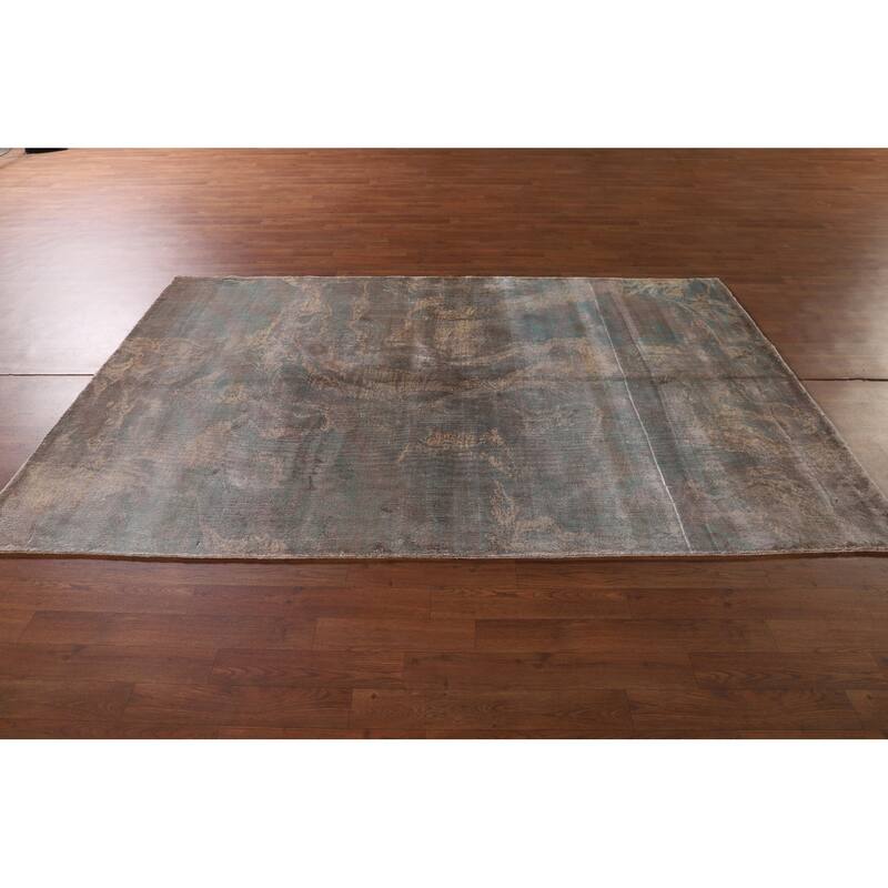 All-Over Abstract Modern Area Rug Handmade Wool Carpet - 5'1" x 7'11"