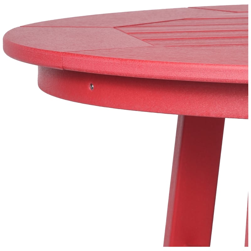 Polytrends Laguna Hdpe All Weather Outdoor Patio 35" Round Counter Table