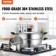 preview thumbnail 9 of 15, VEVOR Steamer Pot, Steamer Pot for Cooking with Stock Pot and Vegetable Steamer