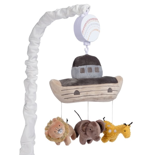 Lambs & Ivy Baby Noah Ark with Animals Musical Baby Crib Mobile Soother