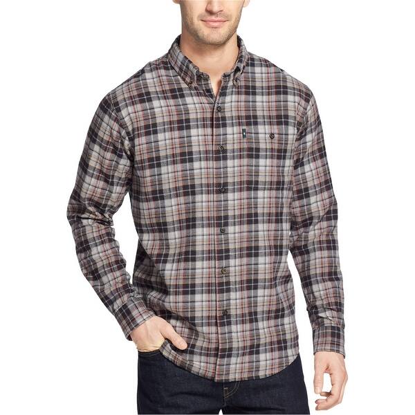 slide 1 of 1, G.H. Bass & Co. Mens Fireside Button Up Shirt