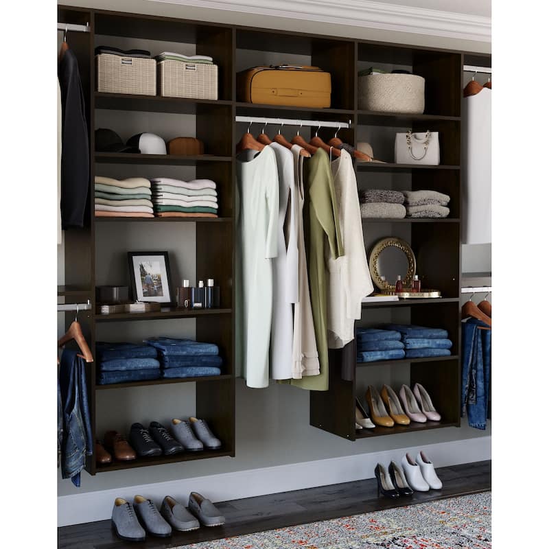 Easy Track 12 Ft. W. Basic Shared Laminate Closet Kit
