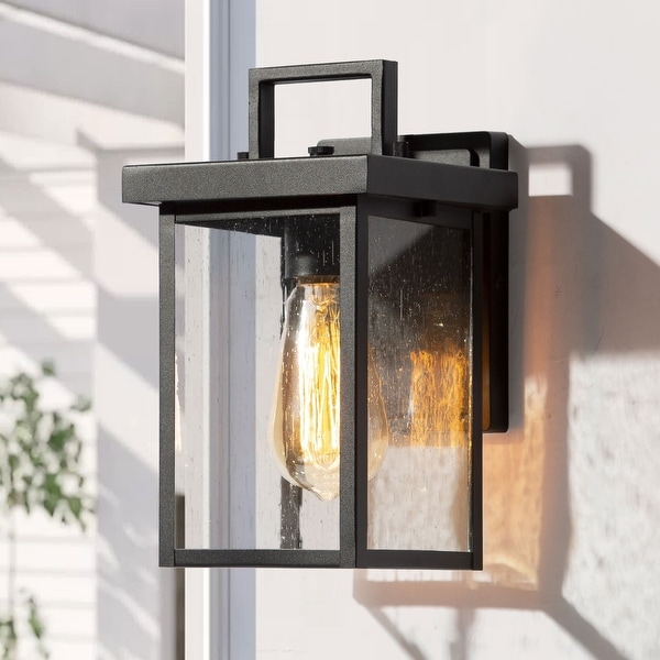 Modern black shop exterior lights