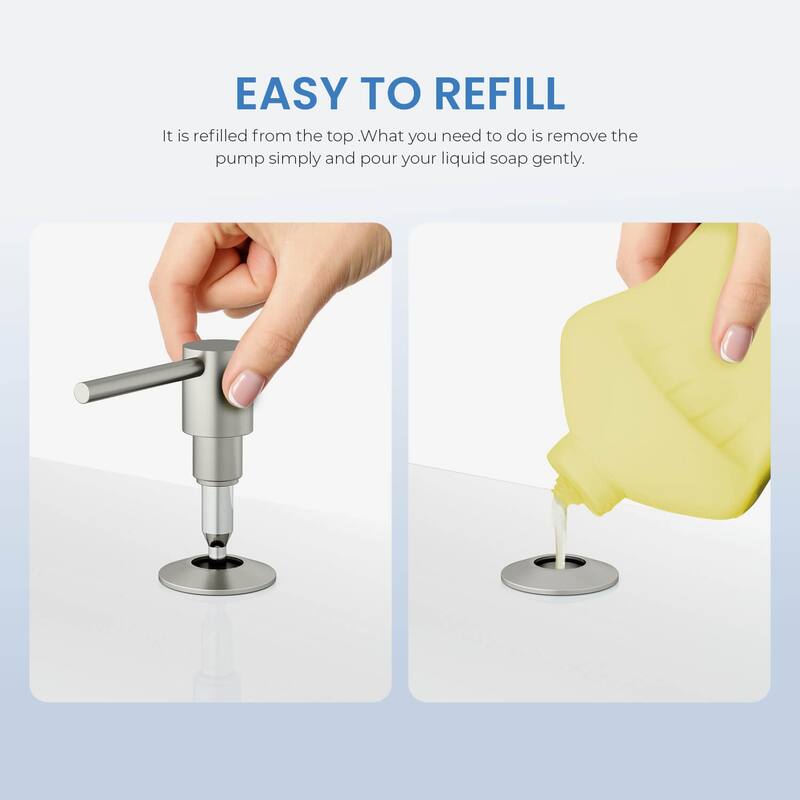 Kitchen Lead Free Solid Brass Construction Soap Dispenser