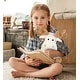 preview thumbnail 7 of 5, DolliBu Soft Huggable Cute Fancy Floppy Moose Stuffed Animal - 10.5 inches