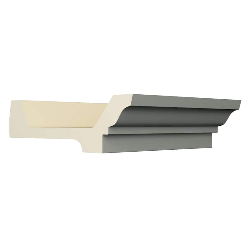 1 3/4"H x 6 1/8"P x 96"L Alora Crown Moulding - 1-Pack
