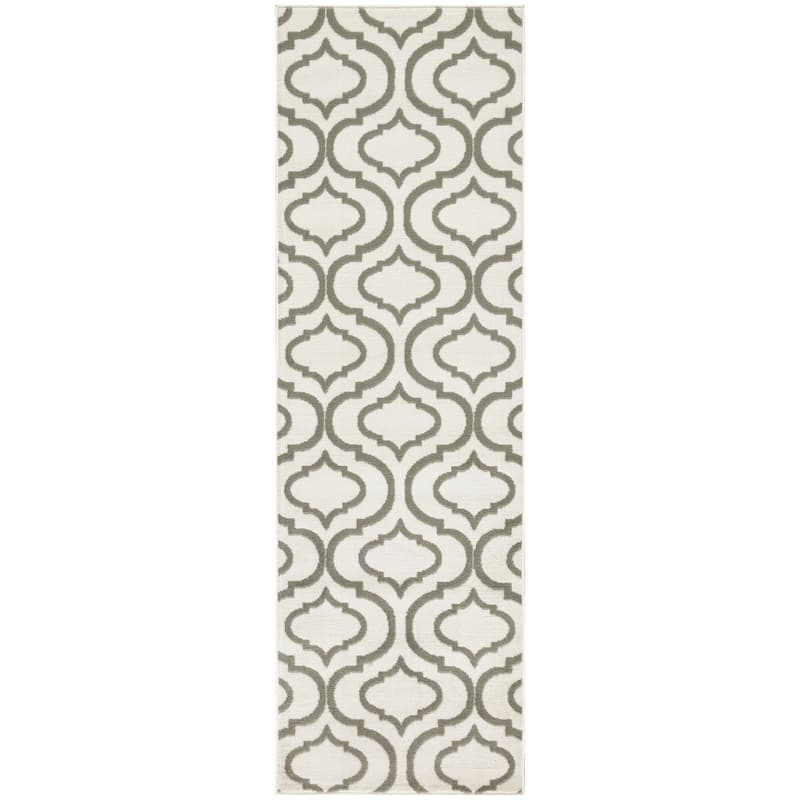 Nourison Jubilant Moroccan Trellis Area Rug - 2' 3" x 7' 3" - Green