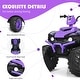 preview thumbnail 35 of 80, Costway 12V Kids 4-Wheeler ATV Quad Ride On Car w/ LED Lights Music - 42''x25.5''x29''(LxWxH)