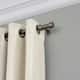 Elrene Serena Adjustable Window Curtain Rod and Cap Shaped Finial