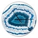 preview thumbnail 1 of 4, Designart 'Blue Agate Crystal' Oversized Modern Wall CLock 16 in. wide x 16 in. high