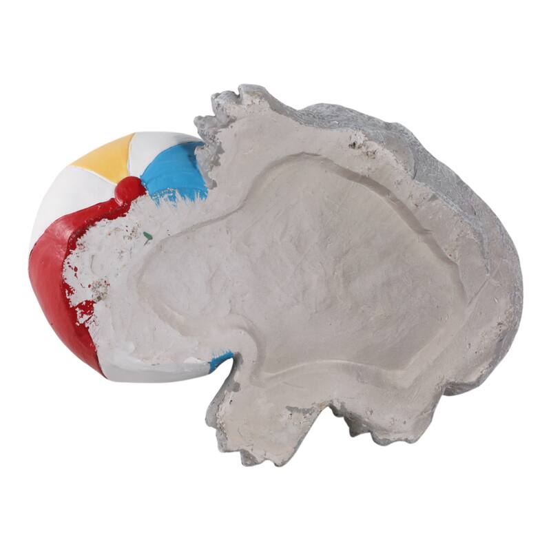 Polyresin Garden Statuary Playful Dog Sunglasses Beach Ball - 18" Gray