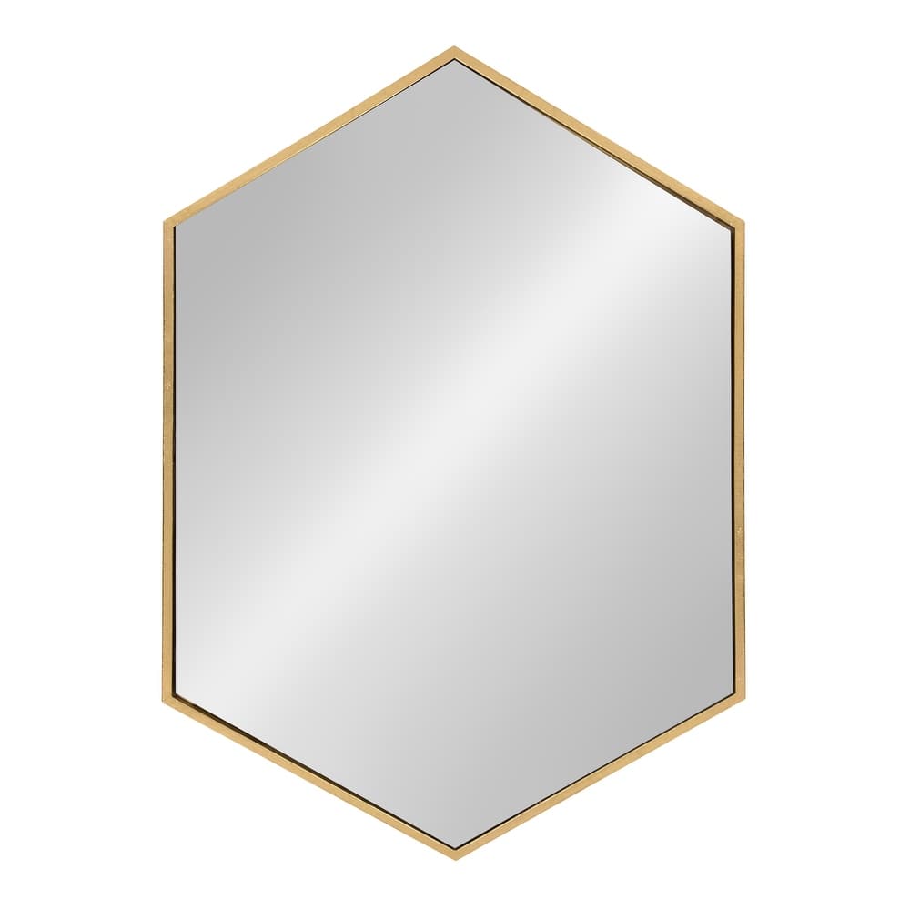 Kate and Laurel McNeer Glam Hexagon Framed Wall Mirror