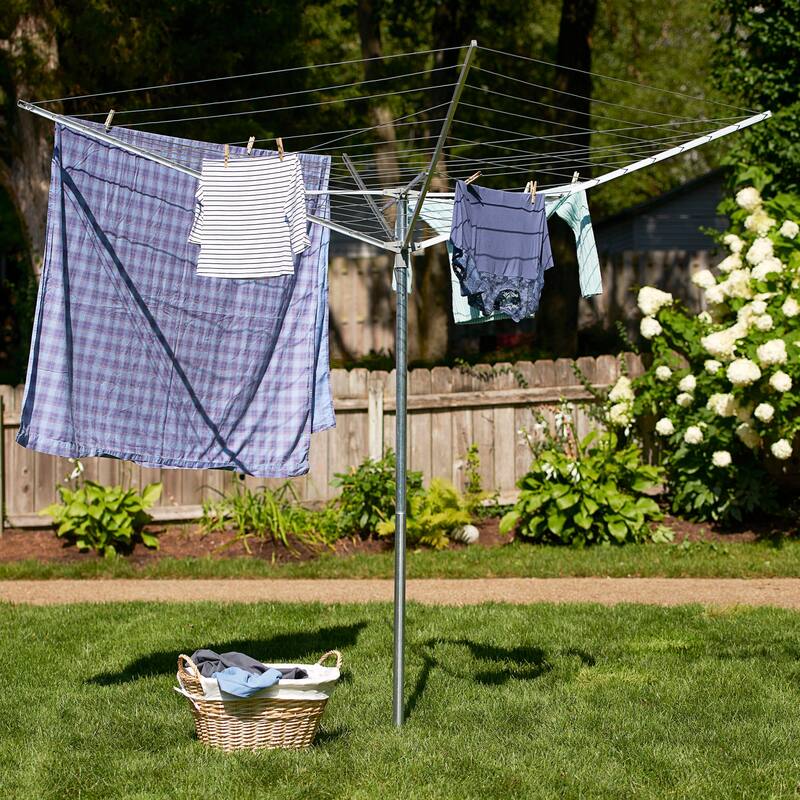 Household Essentials Aluminum Umbrella Outdoor Dryer, 165 feet
