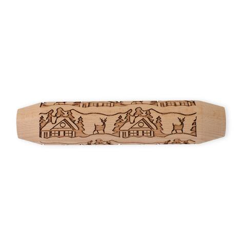 Woodland Cottage Embossing Rolling Pin