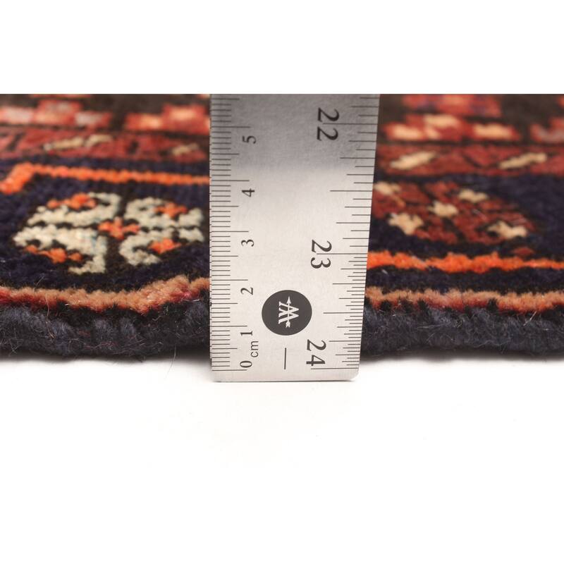 ECARPETGALLERY Hand-knotted Andelz Dark Red Wool Rug - 3'11 x 6'5