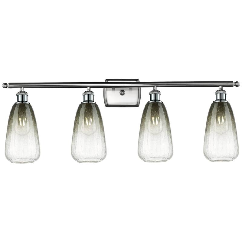 Innovations Lighting 516-4W-14-36 Brookhaven Almond Vanity Brookhaven - Brushed Satin Nickel / Slate