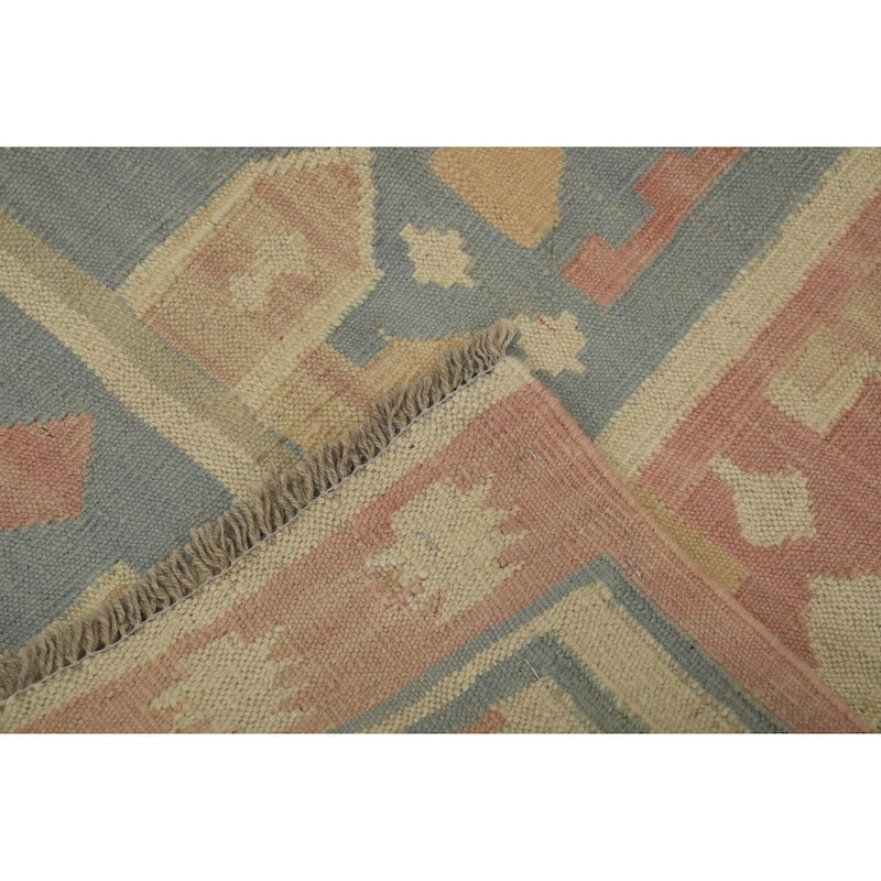 Hand Woven Oriental 100% Wool Carpet Southwestern Tribal Multi-Colored Kilim Area Rug - 6' 1'' X 4' 0''