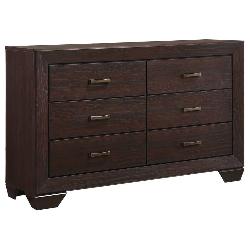 Kauffman Transitional Wood 6-drawer Dresser